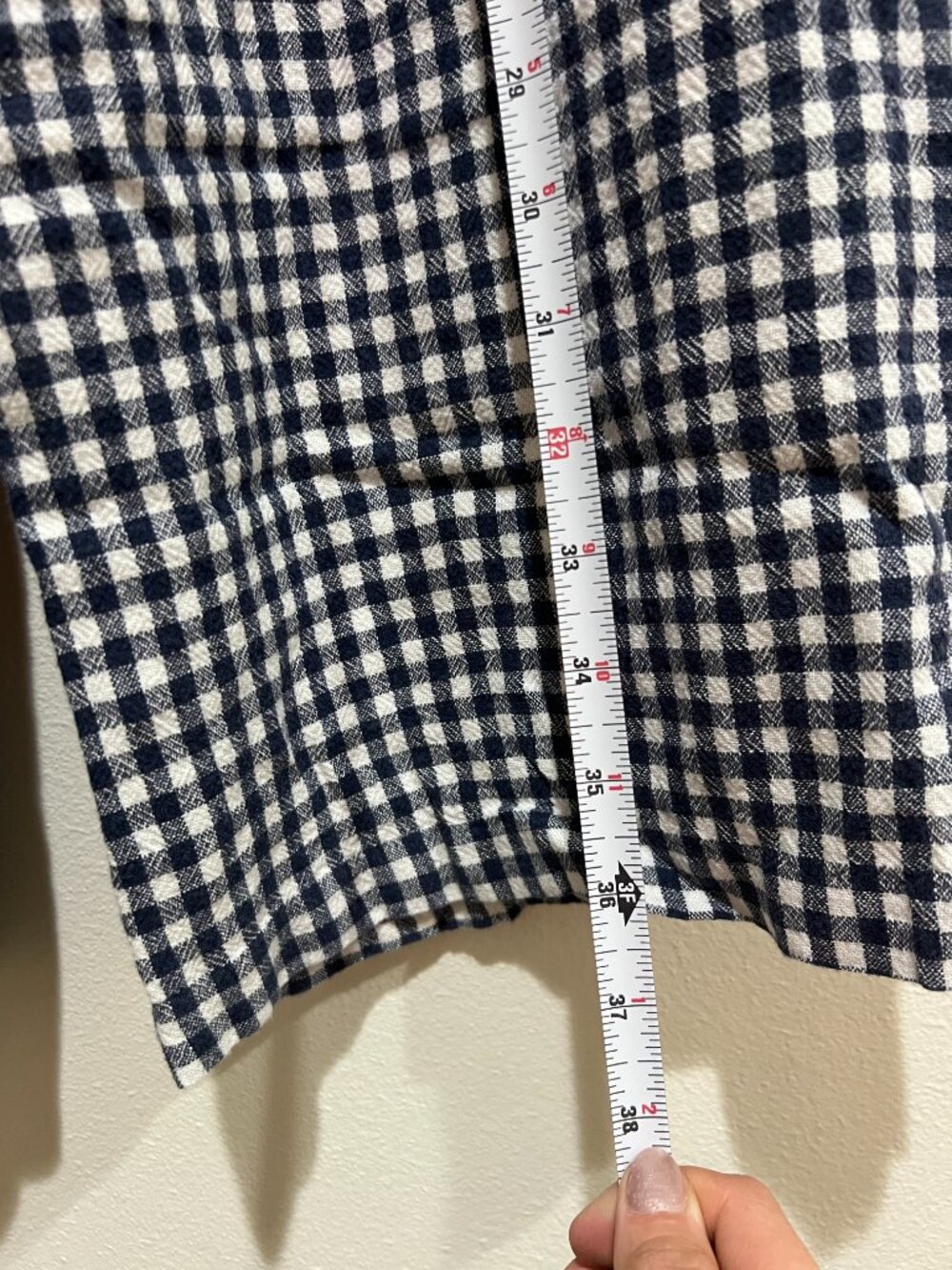 Abercrombie Blue Gingham Pants - Picture 4 of 7